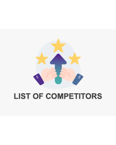 List of Competitors PPT Slide 1