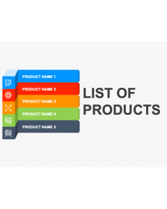 List of Products PPT Slide 1