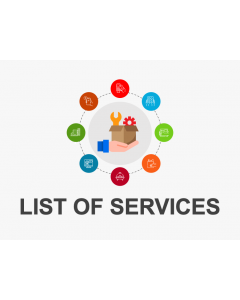 List of Services PPT Slide 1