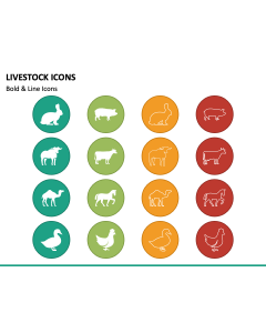 Livestock Icons PPT Slide 1
