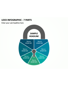 Lock Infographic - 7 Parts PPT Slide 1