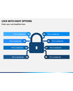 Lock with Eight Options PPT Slide 1