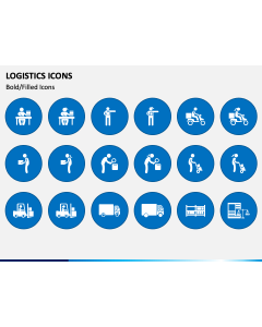 Logistics Icons PPT Slide 1