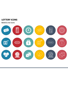 Lottery Icons PPT Slide 1
