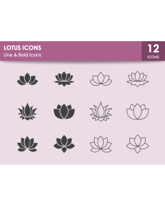 Lotus Icons PPT Slide 1