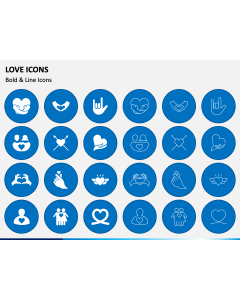 Love Icons PPT Slide 1