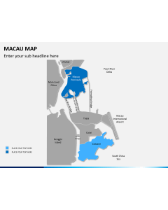 Macau map PPT slide 7