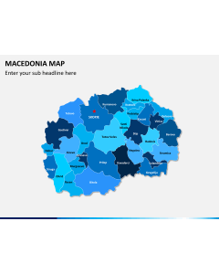 Macedonia map PPT slide 2