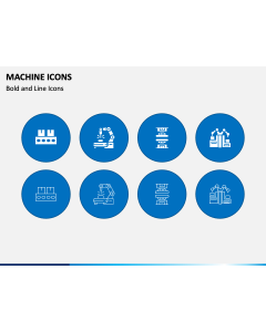 Machine Icons PPT Slide 1