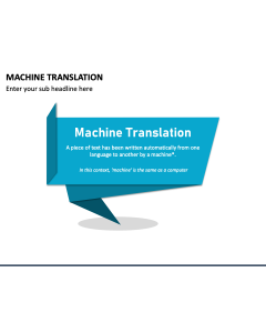 Machine Translation PPT Slide 1