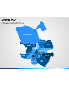 Madrid Map PPT Slide 1