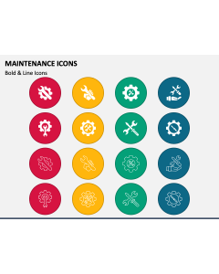 Maintenance Icons PPT Slide 1