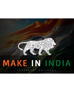 Make in India PPT Slide 1