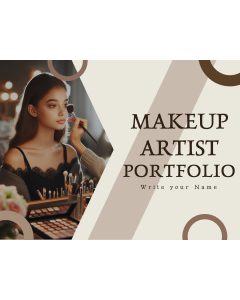Makeup Artist Portfolio PPT Slide 1