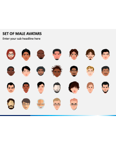 Male Avatars PPT Slide 1