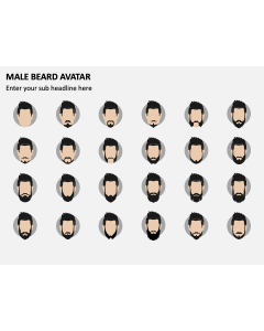 Male Beard Avatar PPT Slide 1