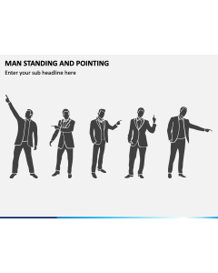 Man Standing and Pointing PPT Slide 1