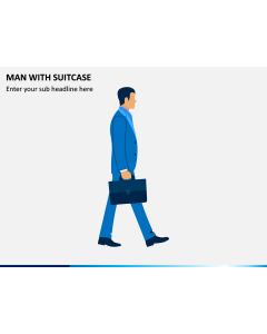 Man with Suitcase PPT Slide 1