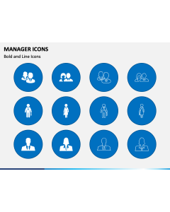Manager Icons PPT Slide 1