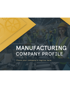 Manufacturing Company Profile PPT Slide 1