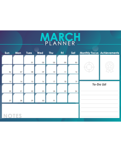 March Planner PPT Thumbnail
