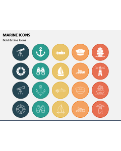 Marine Icons PPT Slide 1