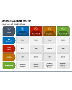 Market Segment Matrix PPT Slide 1