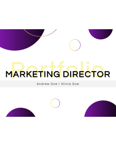Marketing Director Portfolio PowerPoint and Google Slides Template
