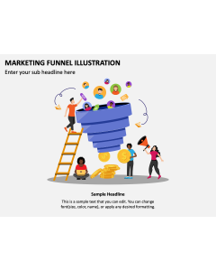 Marketing Funnel Illustration PPT Slide 1