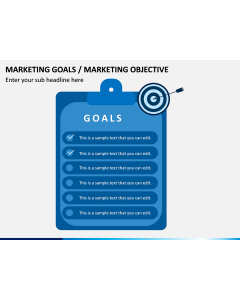Marketing Goals PPT Slide 1