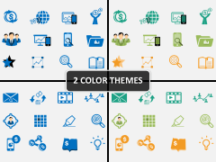 Marketing Icons PPT cover slide