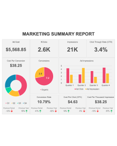 Marketing Summary Report PPT Thumbnail