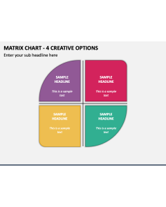 Matrix Chart - 4 Creative Options PPT Slide 1