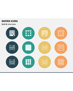 Matrix Icons PPT Slide 1