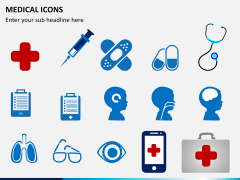Medical icons PPT slide 1