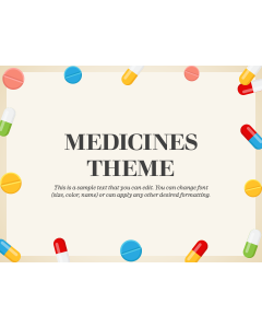 Medicines Presentation Theme PPT Slide 1
