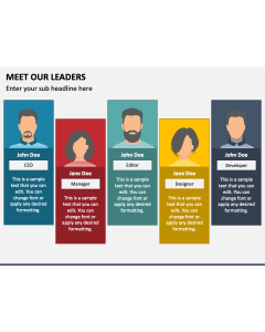 Meet Our Leaders PPT Slide 1