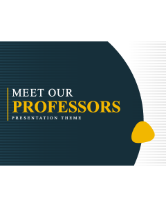 Meet Our Professors PPT Slide 1