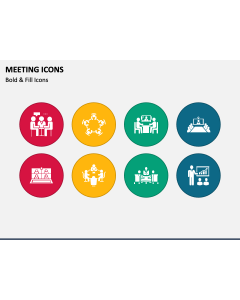 Meeting Icons PPT Slide 1