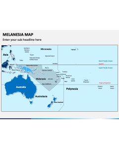 Melanesia Map PPT Slide 1