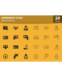 Membership Icons PPT Slide 1