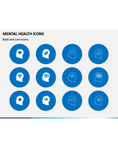 Mental Health Icons PPT Slide 1