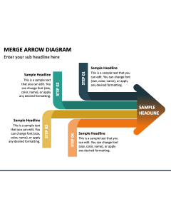 Merge Arrow Diagram PPT Slide 1