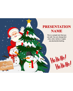 Merry Christmas Theme PPT Slide 1