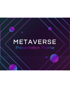 Presentazione PowerPoint sul tema del Metaverso, diapositiva 1