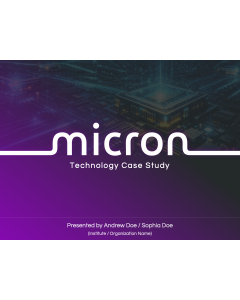 Micron Technology Case Study PPT Thumbnail