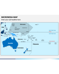 Micronesia Map PPT Slide 1