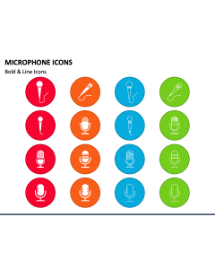 Microphone Icons PPT Slide 1