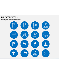 Milestone Icons PPT Slide 1