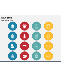 Milk Icons PPT Slide 1